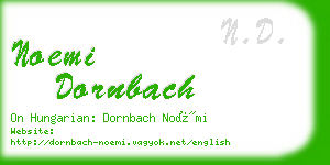 noemi dornbach business card